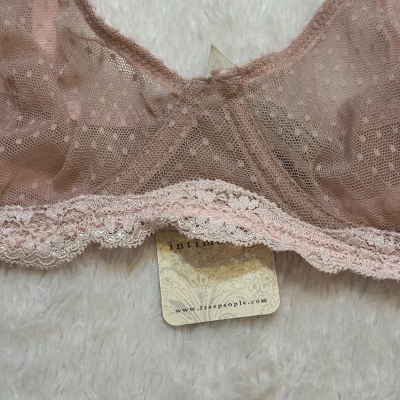 NEW Free People Soft Pink Lace Bra sz 34D - Picture 2 of 6
